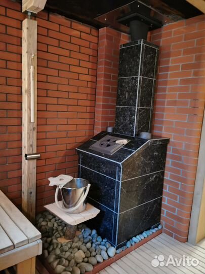 Ограждение из камня под любые печи