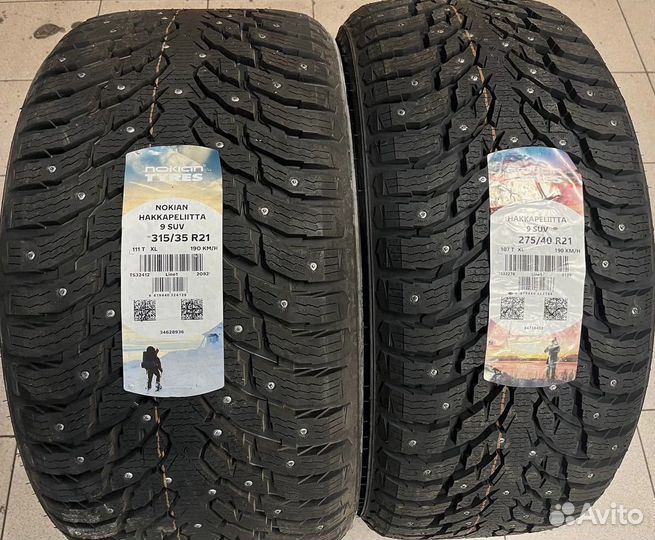 Nokian Tyres Hakkapeliitta 9 SUV 275/40 R21 и 315/35 R21 111T