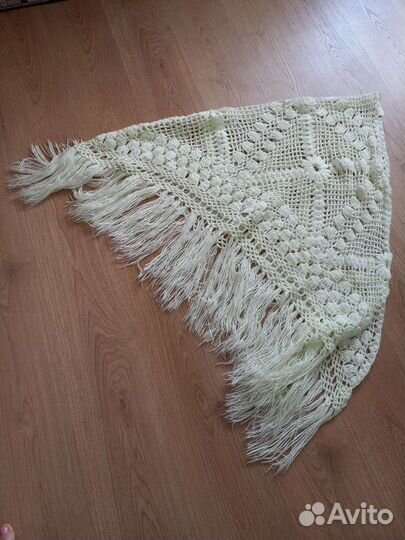 Платок шаль шерсть 100 см на 210 см