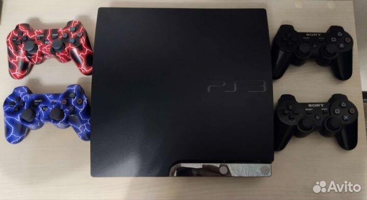 Игровая приставка ps3 super slim прошитая