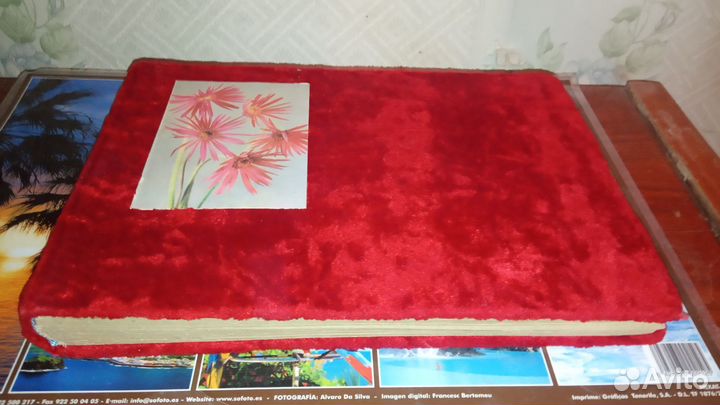 Фотоальбом красный бархат, времен СССР
