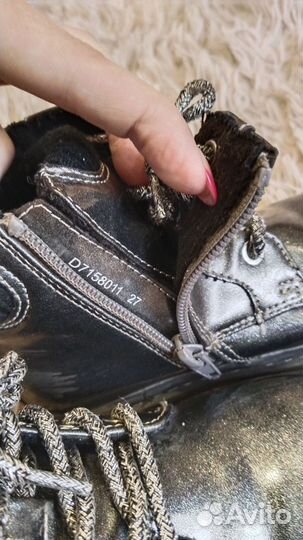 Ботинки демисезонные для девочки 27 размер