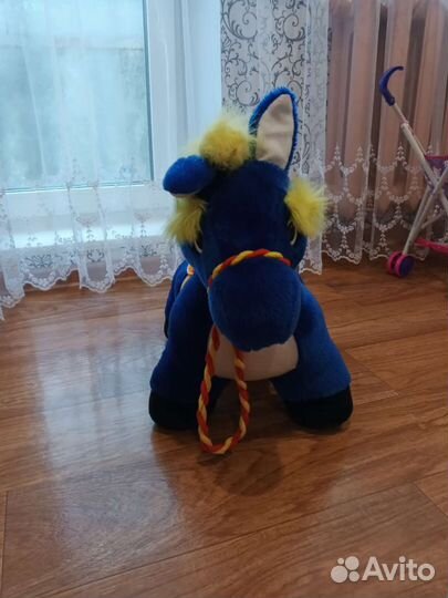 Мягкая игрушка крокодильчик и лошадка для малышей