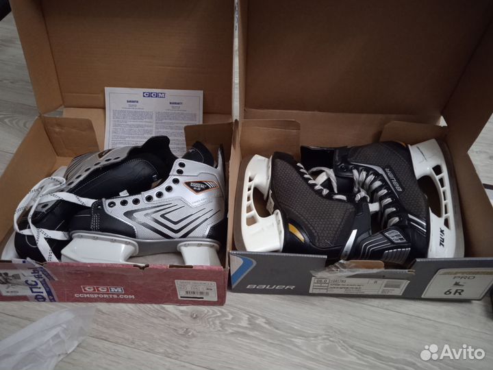 Хоккейные коньки bauer 39.5-40.5,ссм 38-39