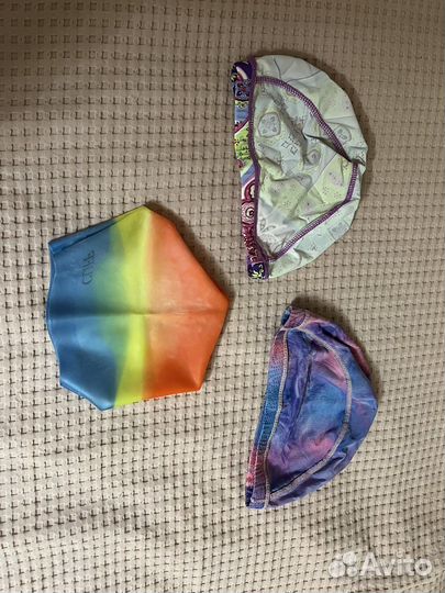 Шапочки для плавания за 3 шт