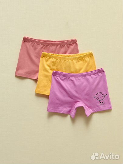 Трусики из оргхлопка 3 шт. (3-4 года)