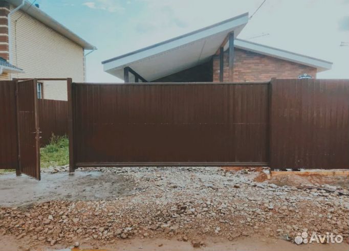 Откатные\Распашные ворота для дачи 6м