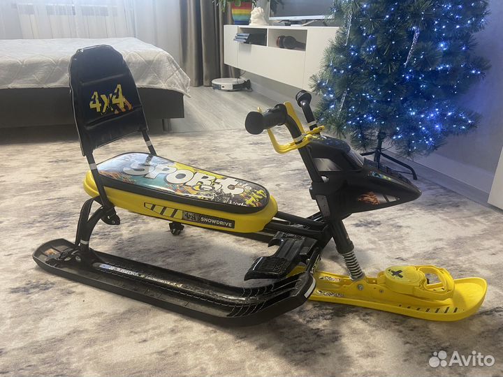 Снегокат со спинкой