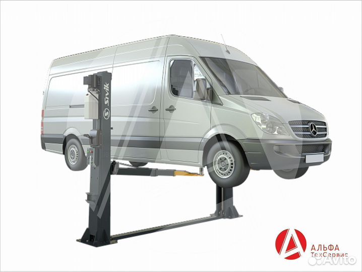 Подъемник для автосервиса 2-х стоечный пга-5000-нс