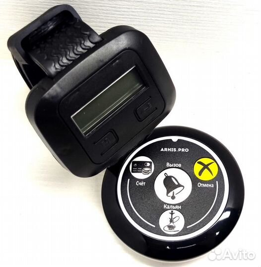 Кнопка вызова персонала, официанта и часы Эконом