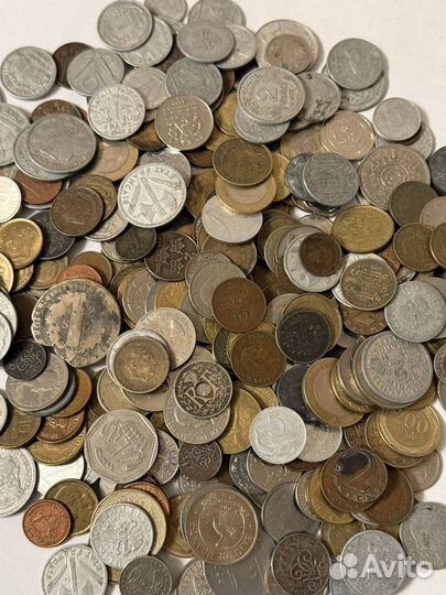 Монеты иностранные на вес 1 кг