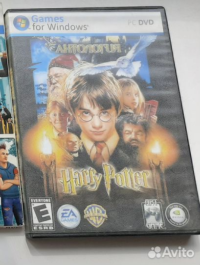 Двд диск с играми Гарри Поттер 1-5 части