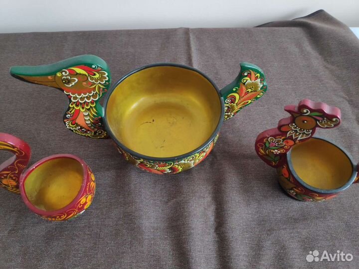Хохлома набор посуды