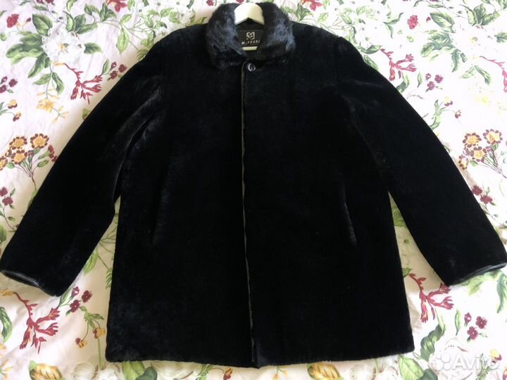 Шуба мутоновая мужская шапка норковая