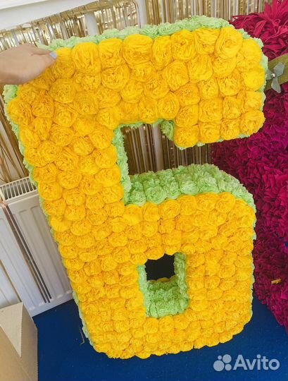 Цифра объёмная для декора и фотозоны