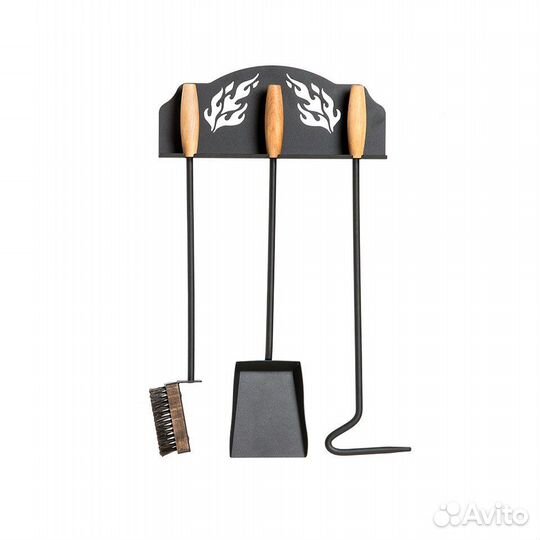 Набор каминный, дровни, шампура