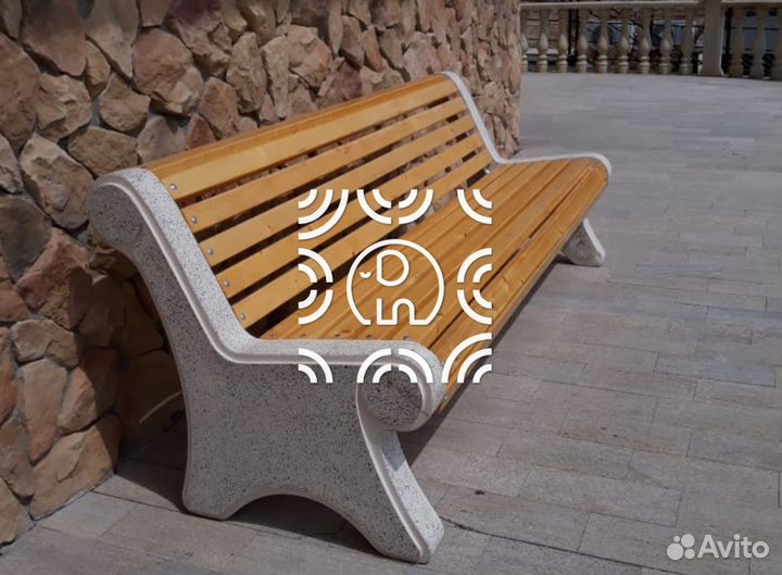 Лавочка из бетона Классик у производителя