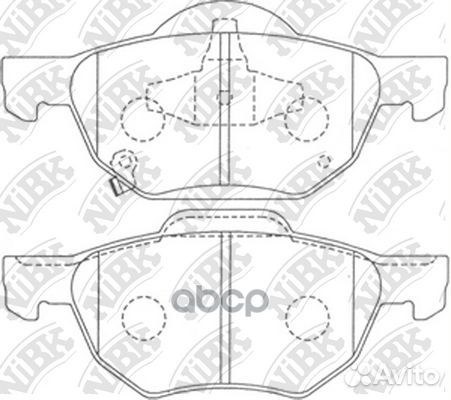 Колодки тормозные дисковые перед honda acco