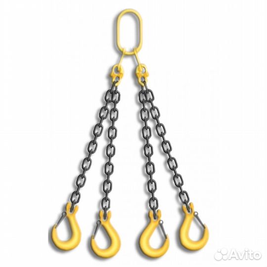 Строп цепной четырехветвевой 4сц 6,7т 1м