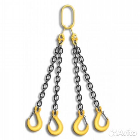 Строп цепной четырехветвевой 4сц 6,7т 1м