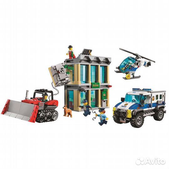 Конструктор Сити Ограбление на бульдозере 591дет