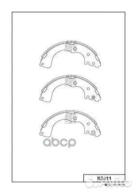 K3411 колодки тормозные задние Mazda MPV 2.0i