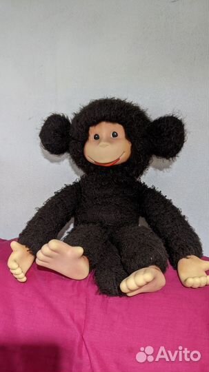 Игрушка Обезьяна с мягконабивным телом. СССР