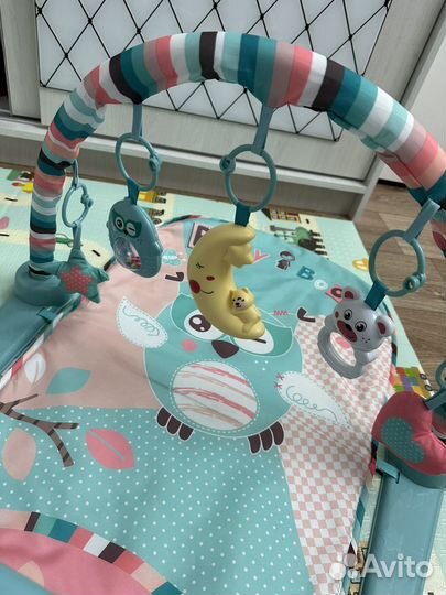 Развивающий коврик baby go с пианино