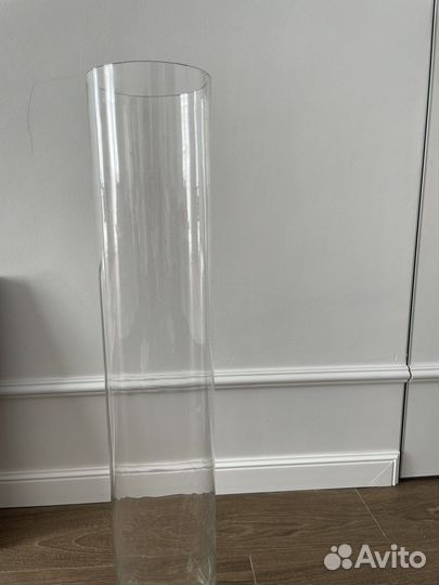 Стеклянная ваза/колба 80 см