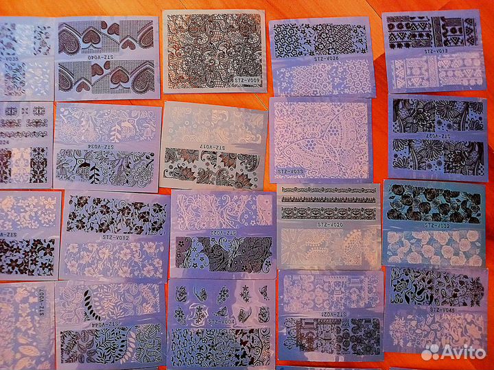 Наклейки для ногтей 55 шт