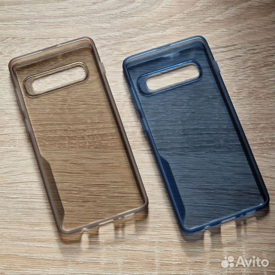 Защитная плёнка + чехлы для Samsung Galaxy S10+