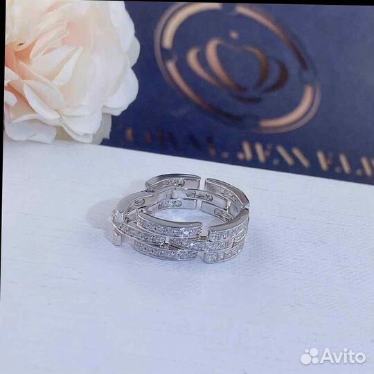 Кольцо Cartier Maillon Panthere из бел.золота 1,77ct