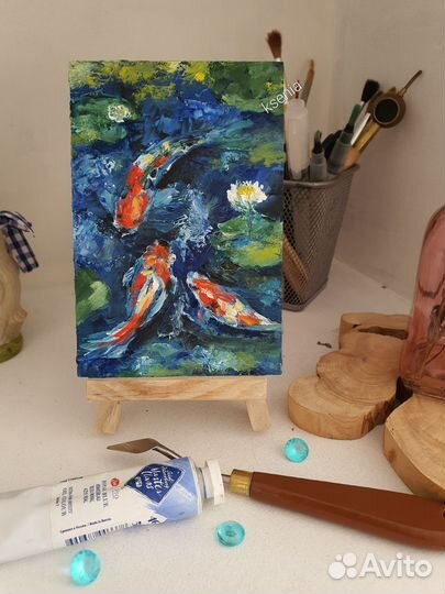 Карпы Кои картина