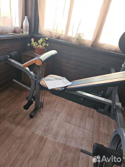 Складная скамья под штангу с партой для бицепса