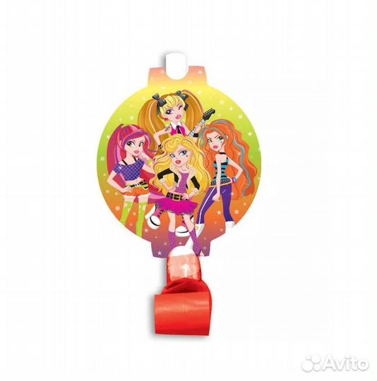 F Язычок-гудок с карточкой Party Girls, 6039868