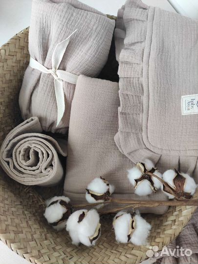 Детское постельное из муслина