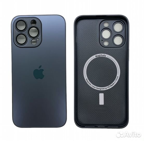 Чехол для iPhone 13 PRO AG-glass magsafe чёрный