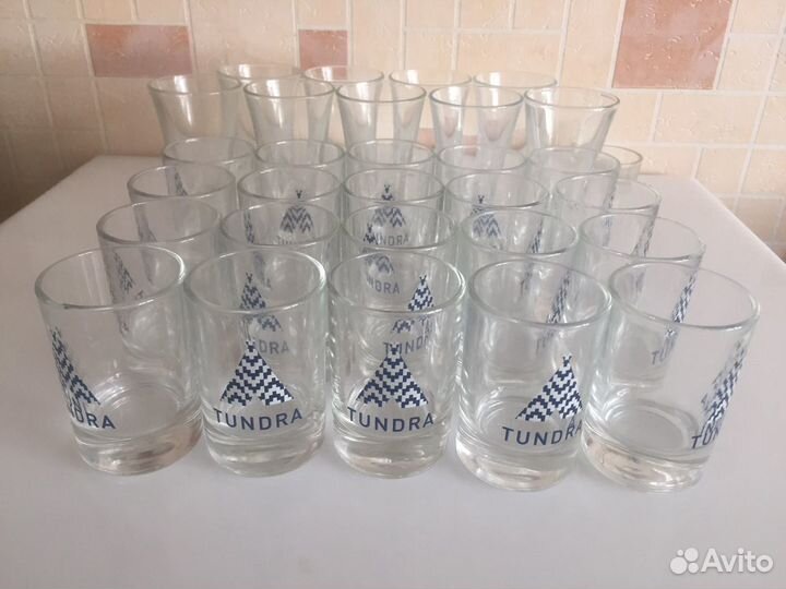 Рюмки Ханская, стопки Тундра, шоты