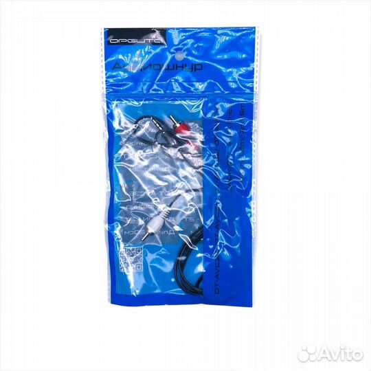 Кабель орбита Jack 3,5mm (M) -2RCA (2м)