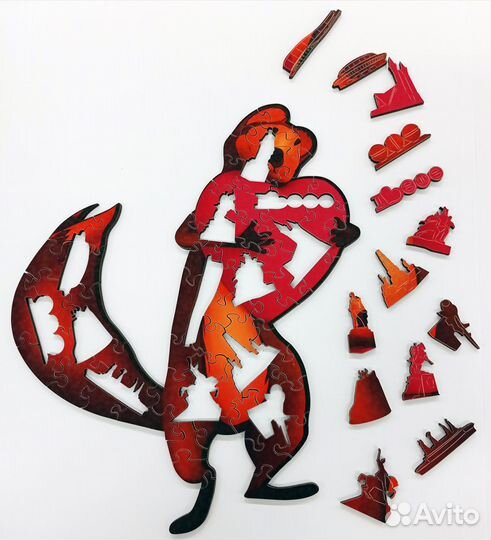 Пазлы фигурные деревянные Куница 450 лет Уфа