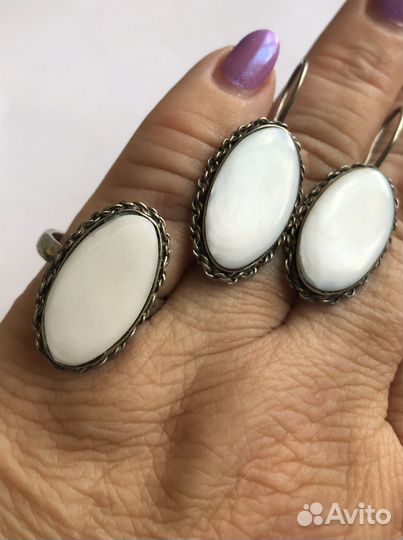 Серьги, кольца СССР винтаж