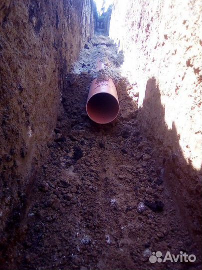 Водопровод, канализация, септик,прокол под дорогой