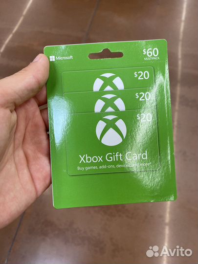 Карточки пополнения США xbox-PlayStation