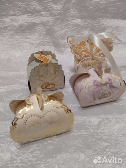 Коробочки на свадьбу. Бонбоньерки