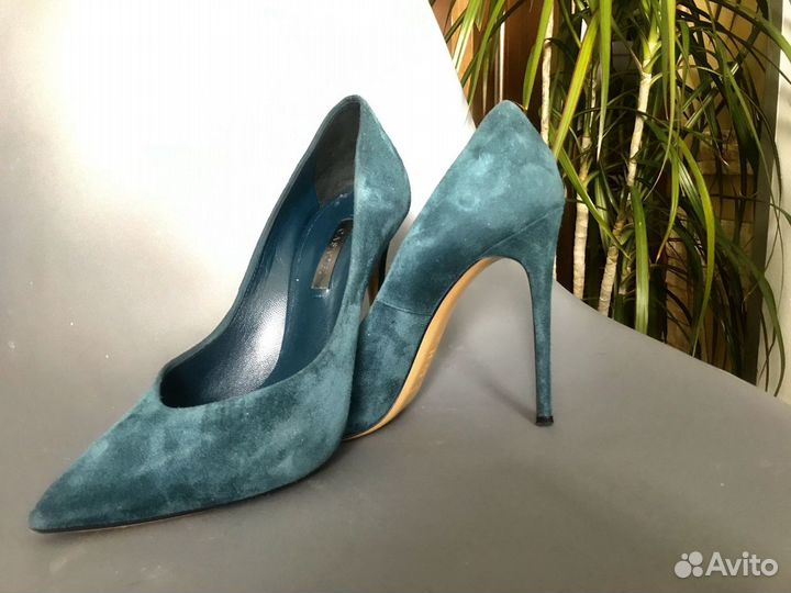 Замшевые туфли casadei 39 оригинал