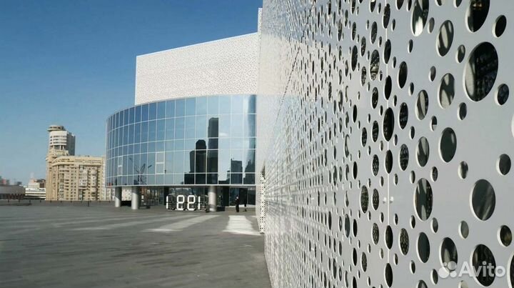 Перфорированные фасадные кассеты из оцинкованной стали