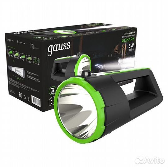 Фонарь прожекторный gauss LED 5Вт 280Лм диммируемы