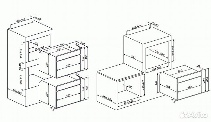 Духовой шкаф smeg SF4750vcbs