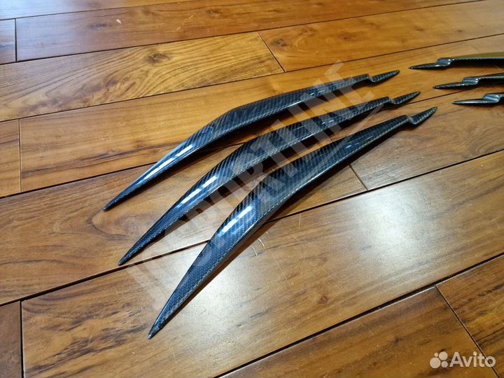 Карбоновые реснички на фары BMW X5 E70 / X6 E71