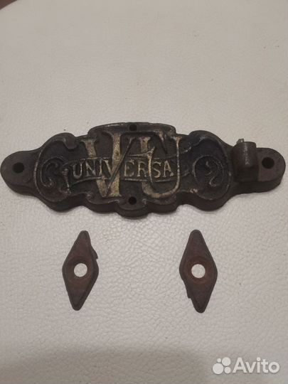 Старинная тяжёлая накладка. Метал